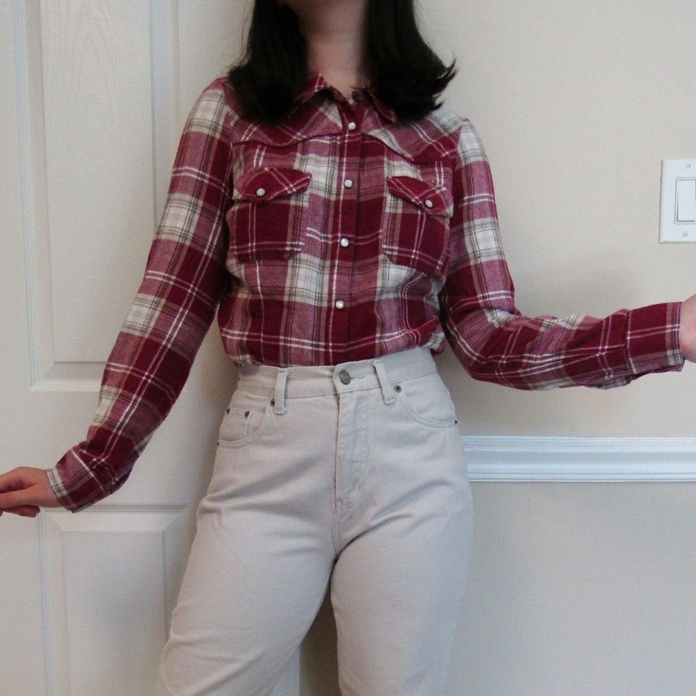 💥Sale💥Red plaid blouse